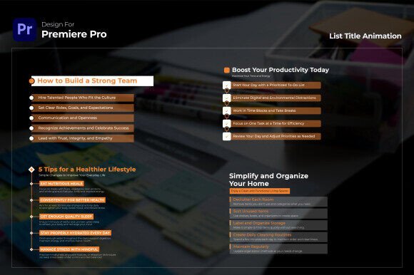 4k List Title V2 Premiere Pro: Elevate Your Video Content with Professional Design