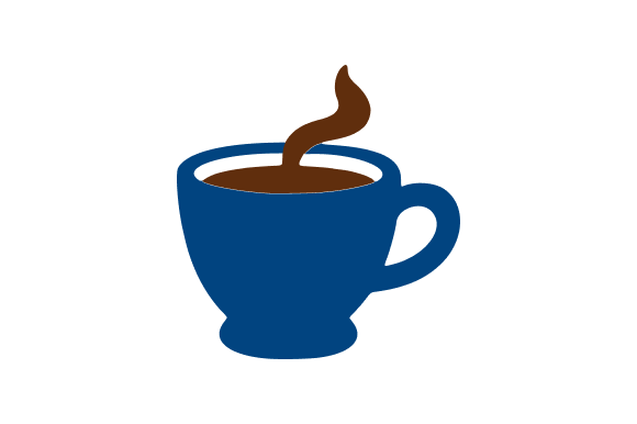 Coffee Cup Cartoon Flat Style