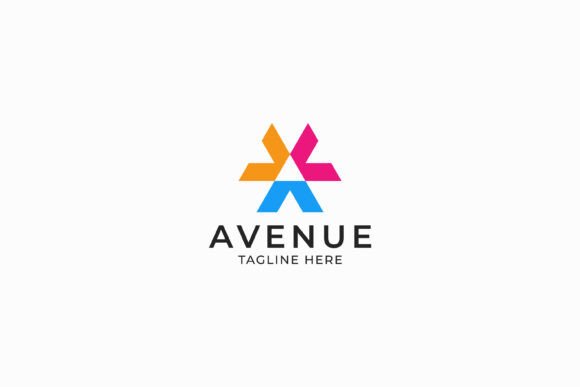 Geometric Avenue Logo Colorful Arrows: A Modern Approach to Brand Identity