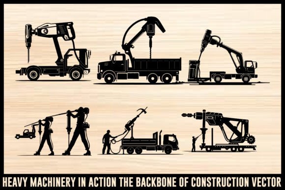 Heavy Machinery in Action Construction