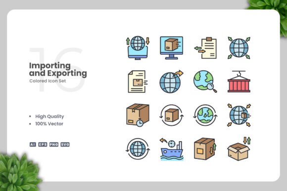 Importing and Exporting Colored Icons: A Versatile Resource for Designers and Creators