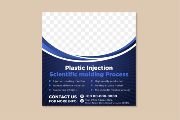 Plastic Injection Square Banner