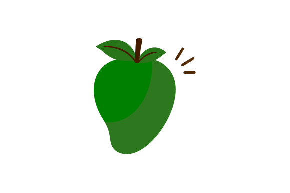 Ripe Green Mango Tropical Fruit Graphic: A Strategic Design Asset for Modern Creatives