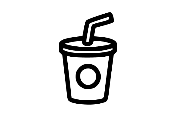 Soda Drink Cup Outline