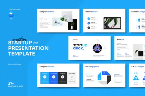 Startup Pitch-Deck Keynote Template: A Professional and Modern Presentation Solution