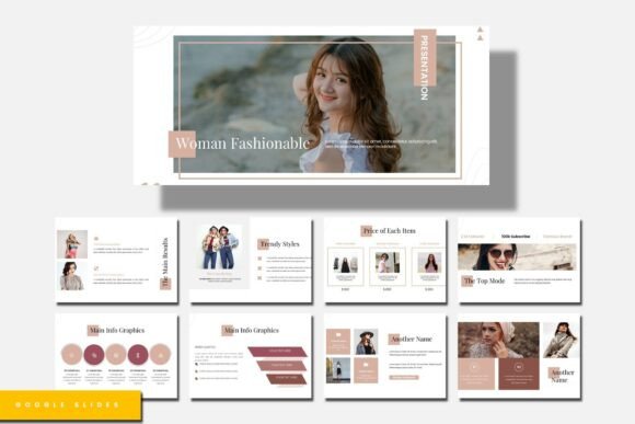 Woman Fashionable: Google Slides Templates for Modern Presentations